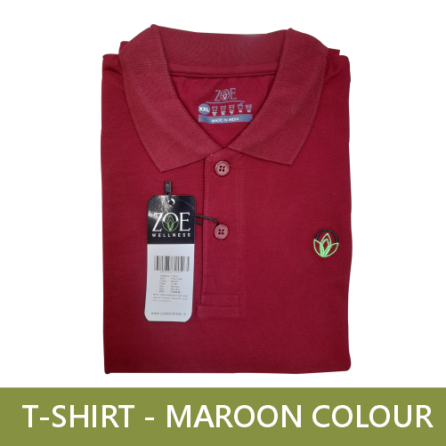 T-SHIRT MAROON (L)